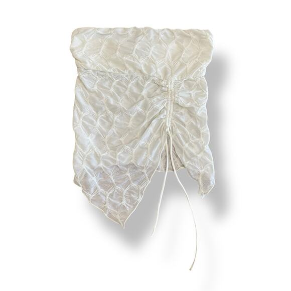 Silence and Noise NWOT Remy Textured‎ Tube Top Womens Size L White - Picture 1 of 7